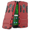 Slim Armour Tough Shockproof Case & Stand for Motorola Moto G6 - Red
