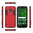 Slim Armour Tough Shockproof Case & Stand for Motorola Moto G6 Plus - Red