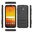 Slim Armour Tough Shockproof Case & Stand for Motorola Moto E5 / G6 Play - Black