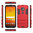 Slim Armour Tough Shockproof Case & Stand for Motorola Moto E5 / G6 Play - Red