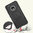 Dual Layer Rugged Tough Case & Stand for Motorola Moto G5 Plus - Black