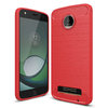 Flexi Slim Carbon Fibre Case for Motorola Moto Z Play - Brushed Red