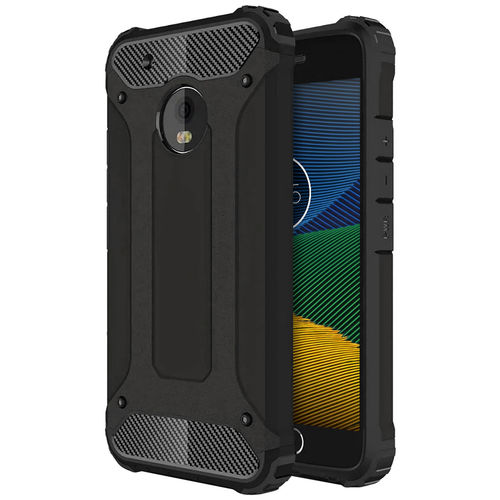 Military Defender Tough Shockproof Case for Motorola Moto G5 - Black