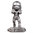 Iron Man Statue Metal Desktop Stand Holder for Mobile Phone - Silver