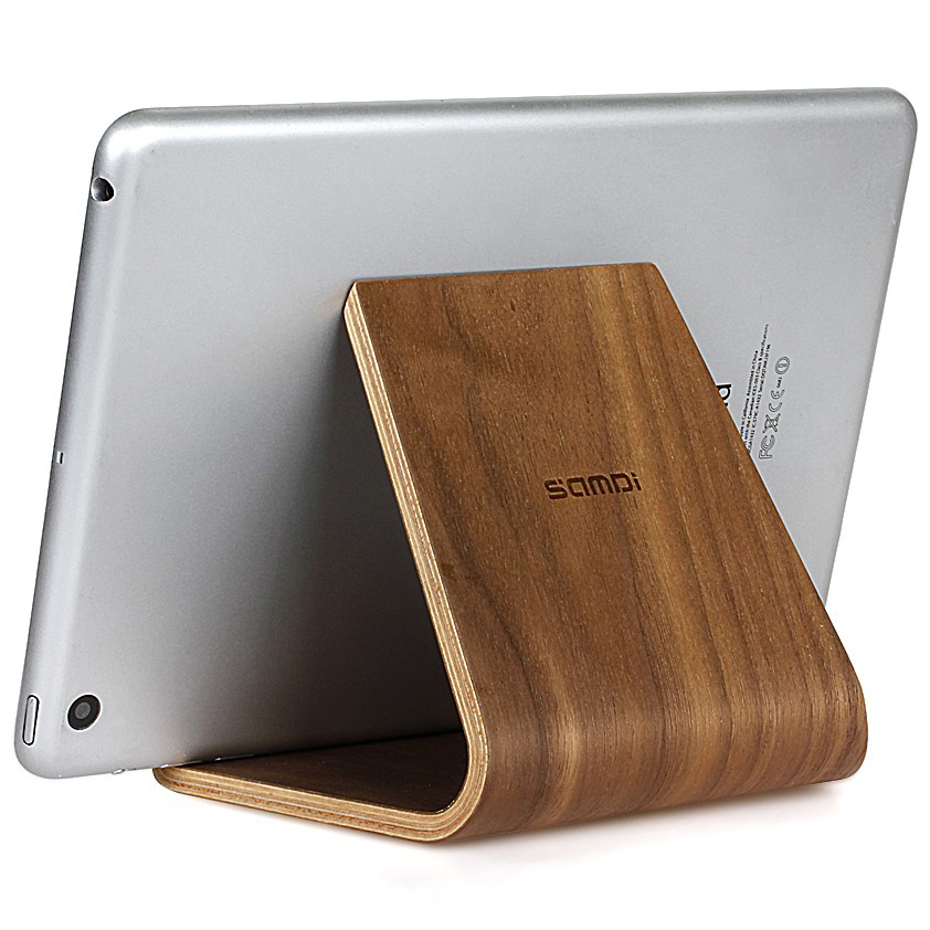 Samdi Wooden Desktop Stand for iPad / Tablet (Coffee Brown)