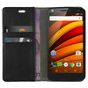 Go to product Leather Wallet Case & Card Holder Pouch for Motorola Moto X Force - Black