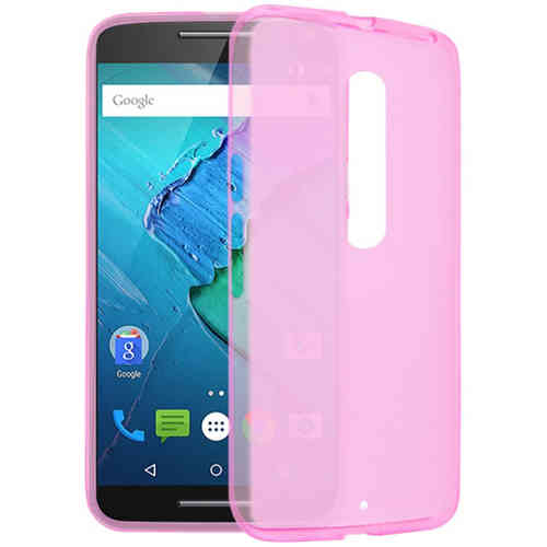 Flexi Gel Case for Motorola Moto X Style - Smoke Pink (Two-Tone)