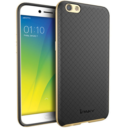 iPaky Hybrid Bumper Frame Case for Oppo R9s - Gold