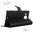 Leather Wallet Case & Card Holder Pouch for Microsoft Lumia 950 XL - Black