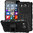 Dual Layer Rugged Tough Shockproof Case & Stand for Microsoft Lumia 950 - Black
