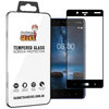 Full Coverage Tempered Glass Screen Protector for Nokia 8 - Black