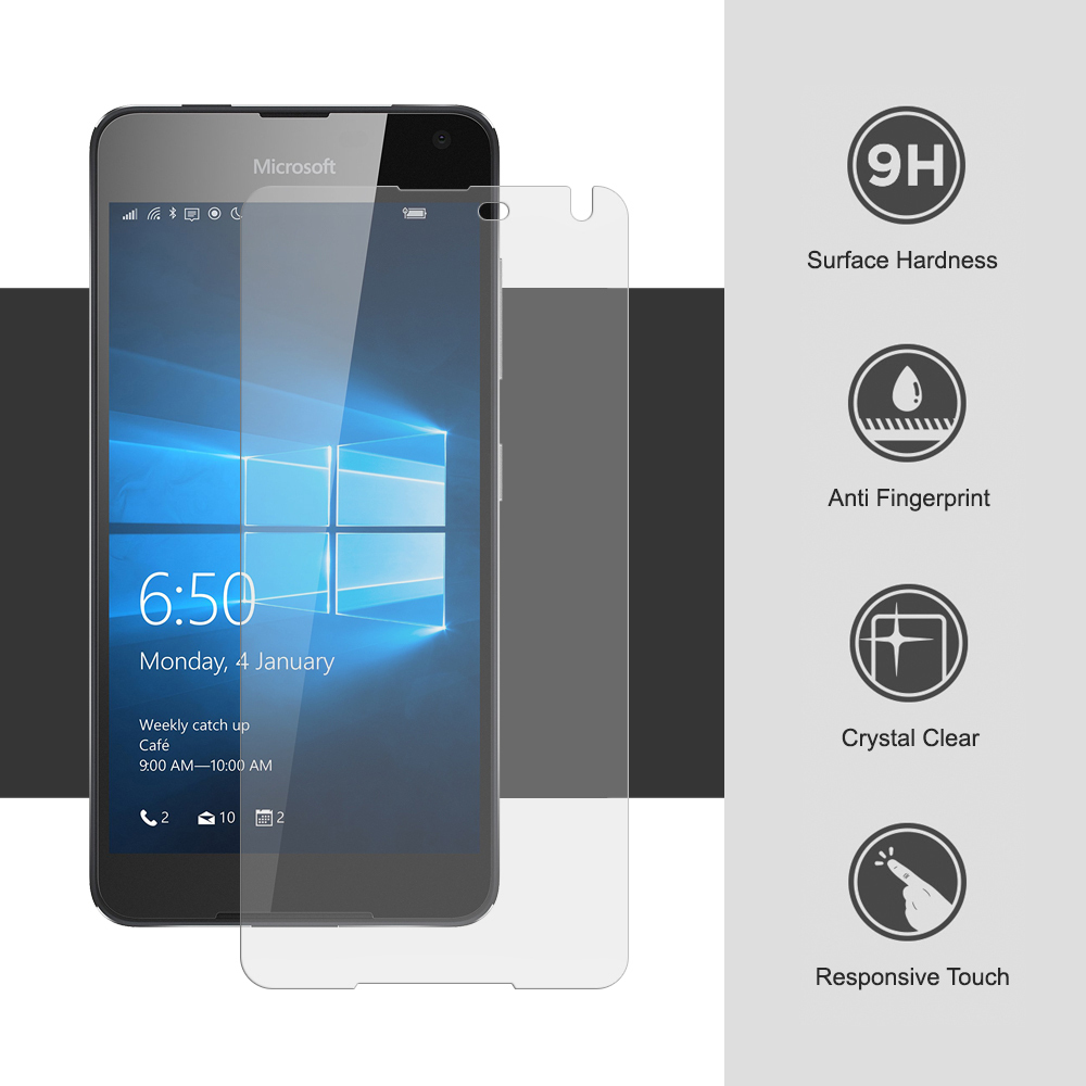 9H Tempered Glass Screen Protector for Microsoft Lumia 650