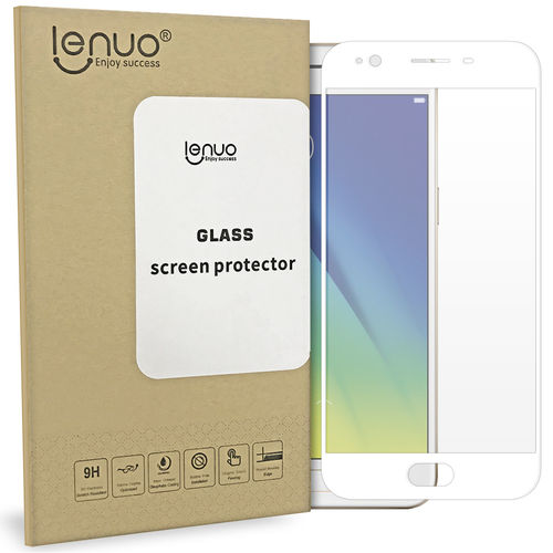 Full Coverage Tempered Glass Screen Protector for Oppo A57 (2016) - White