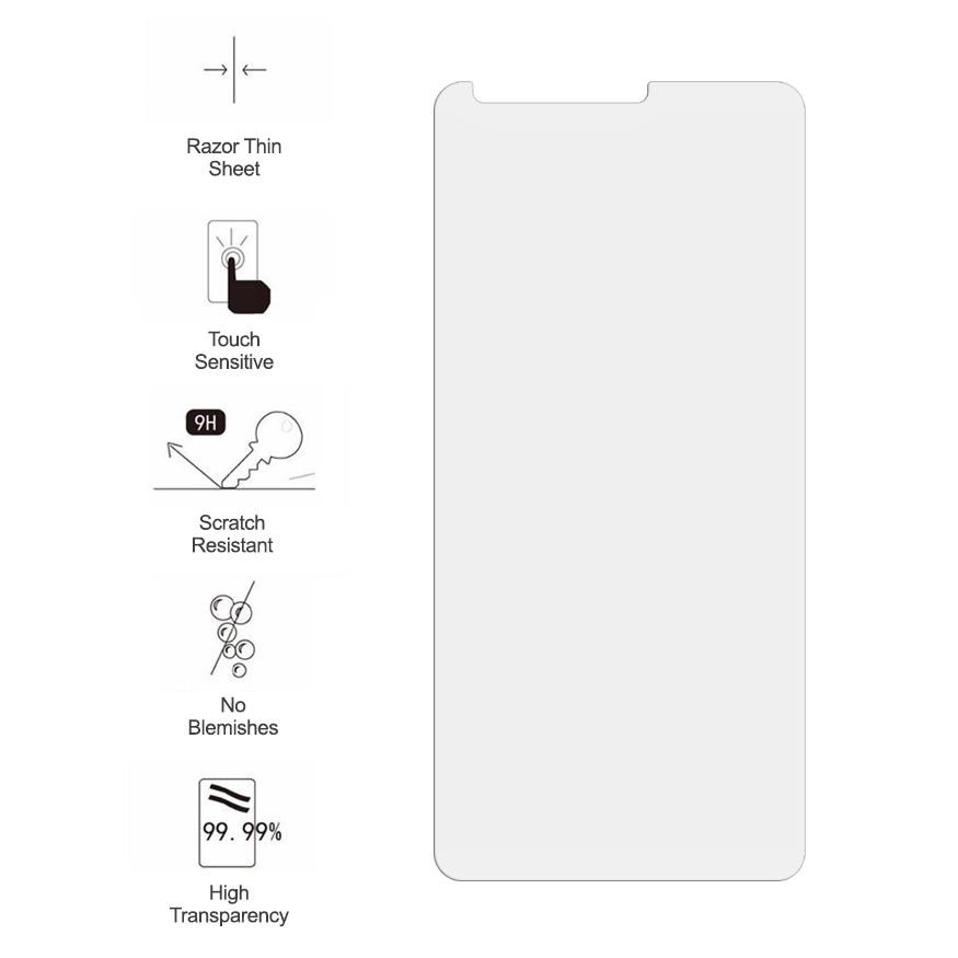 9H Tempered Glass Screen Protector for LG G6