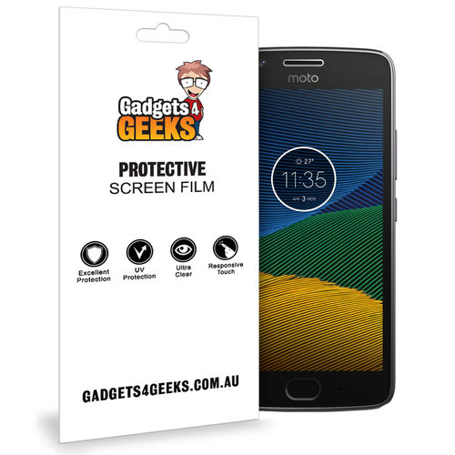 (2-Pack) Clear Film Screen Protector for Motorola Moto G5