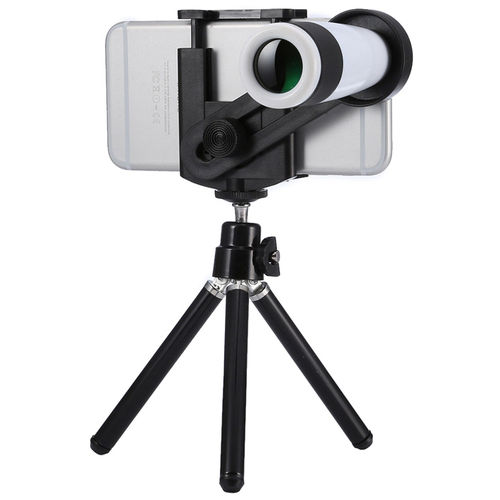 12X Optical Zoom / Telescopic Camera / Lens Attachment / Tripod Stand for Mobile Phone