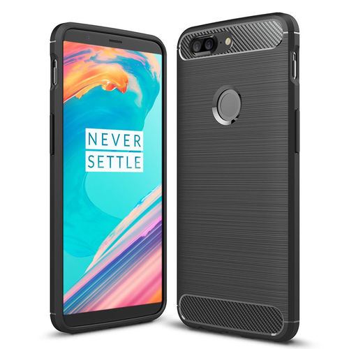 Flexi Slim Carbon Fibre Case for OnePlus 5T - Brushed Black