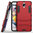 Slim Armour Tough Shockproof Case & Stand for One Plus 3 / 3T - Red