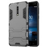 Slim Armour Tough Shockproof Case & Stand for Nokia 8 - Grey