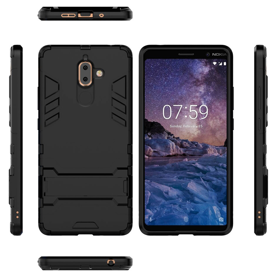 slim armour shockproof case nokia 7 plus black