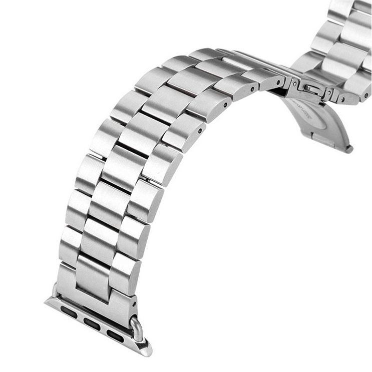 Steel Link Bracelet for Apple Watch 42mm / 44mm / 45mm (Silver)