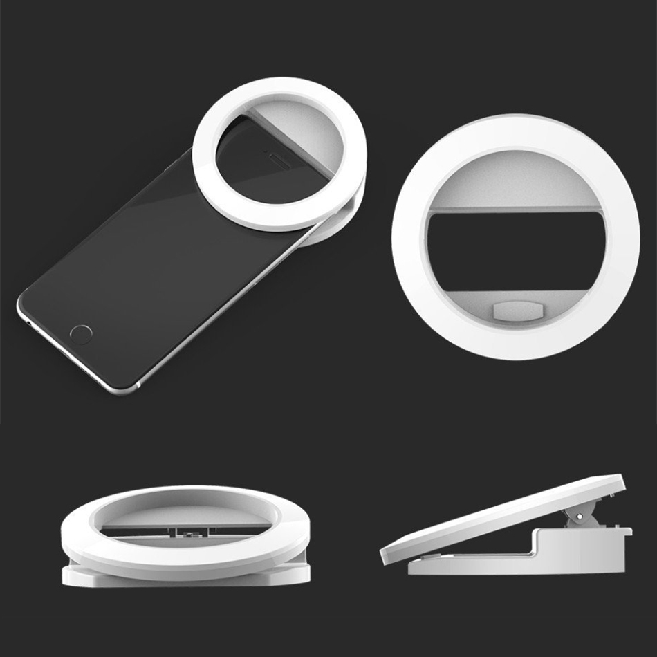 Digitek clip mount portable outlet selfie led light