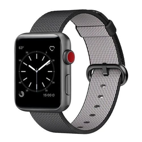 Xincuco Nylon Woven Metal Buckle Band  for Apple Watch 42mm / 44mm / 45mm / Ultra 49mm - Black