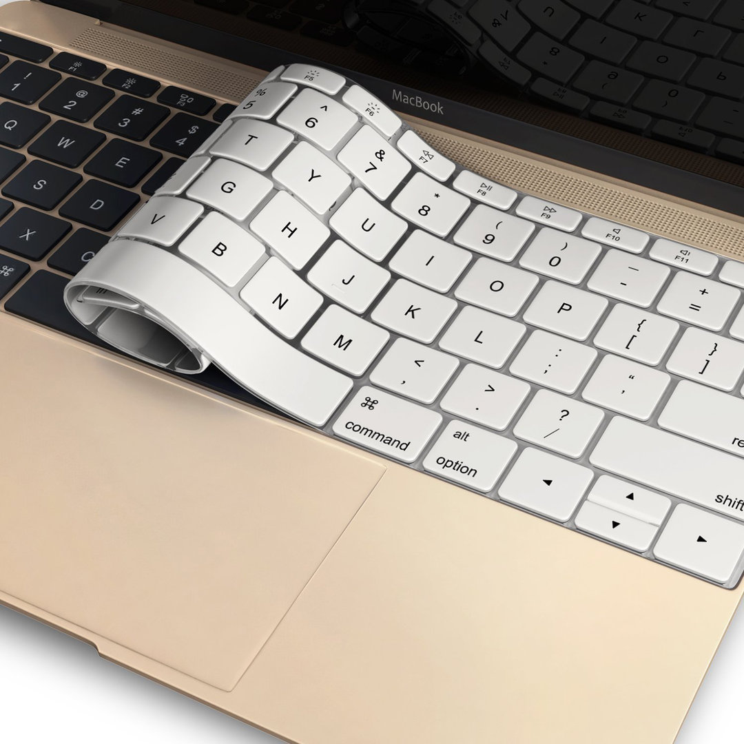 Keyboard Protector Cover for Apple MacBook 12inch (White)