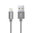 1m YKnife No-Tangle Nylon MFI Lightning Cable for iPhone / iPad - Grey