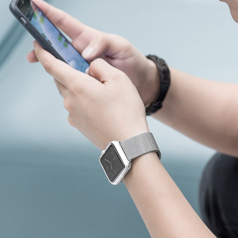 Hoco 316L Milanese Band for Apple Watch 42mm 44mm Silver