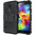 Dual Layer Rugged Tough Armour Case for Samsung Galaxy S5 Mini - Black