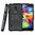 Dual Layer Rugged Tough Armour Case for Samsung Galaxy S5 Mini - Black