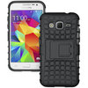 Dual Layer Rugged Shockproof Case for Samsung Galaxy Core Prime - Black