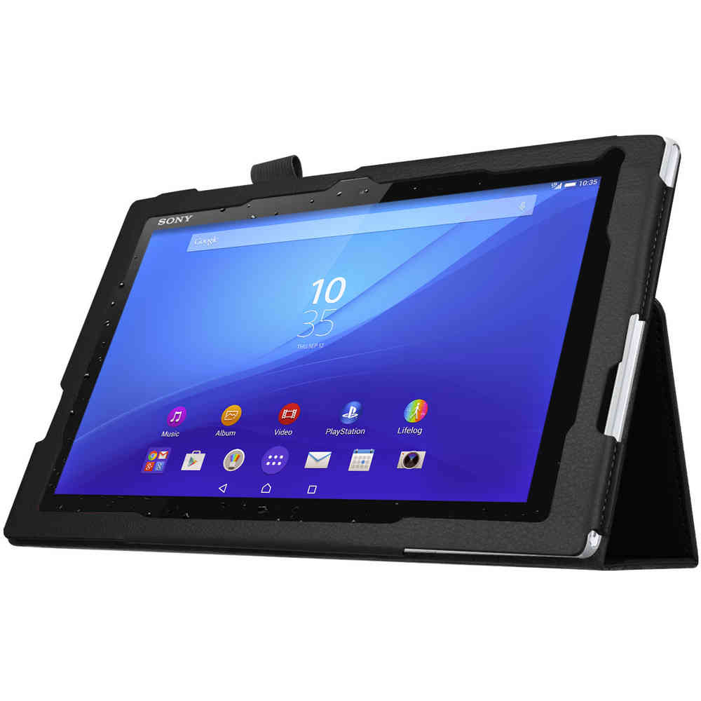 Smart Folio Leather Case Sony Xperia Z4 Tablet Black