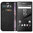 Leather Wallet Case & Card Holder for Sony Xperia Z5 Compact - Black