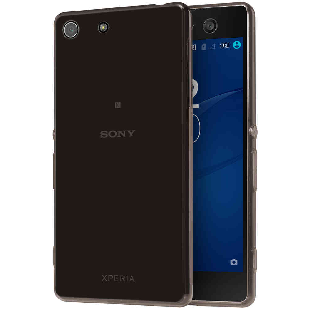 Auroch Incarijk Nuttig Flexi Crystal Case for Sony Xperia M5 (Smoke Black)