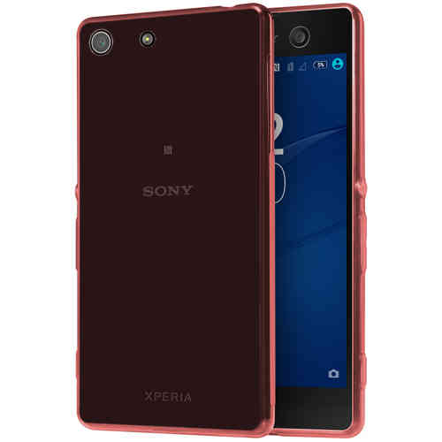 Flexi Gel Crystal Case for Sony Xperia M5 - Smoke Red (Gloss)