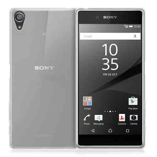 Flexi Gel Case for Sony Xperia Z5 - Smoke White (Two-Tone)