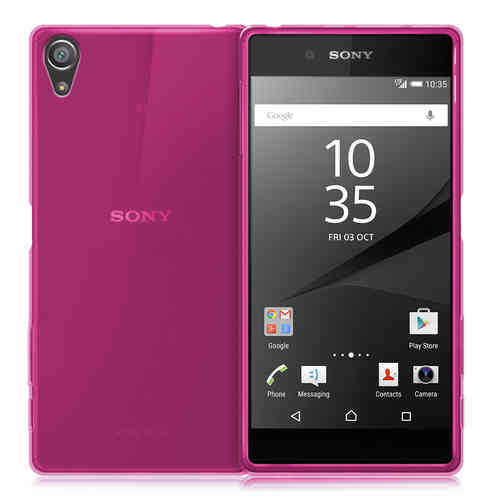Flexi Gel Case for Sony Xperia Z5 - Smoke Pink (Two-Tone)