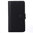 Leather Wallet Case & Card Holder Pouch for LG Spirit - Black