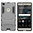 Slim Armour Tough Shockproof Case & Stand for Huawei P8 - Grey