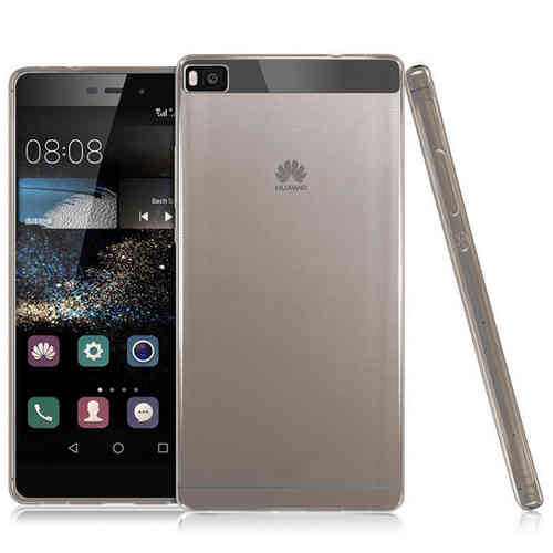 Flexi Slim Gel Case for Huawei P8 - Black (Clear Gloss)