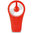 Twitfish Portable Handheld USB & Battery Fan with Lanyard - Red