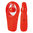 Twitfish Portable Handheld USB & Battery Fan with Lanyard - Red