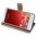 Leather Wallet Flip Case for ZTE Blade S6 - Blue