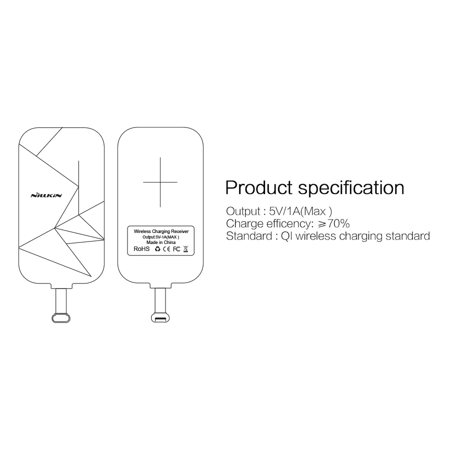 Nillkin Magic Tag Lightning Wireless Charging Receiver Card for Apple iPhone 7 Plus / 6 Plus
