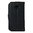 Leather Wallet Case & Card Holder Pouch for Motorola Moto E (2nd Gen) - Black
