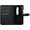 Leather Wallet Case & Card Holder Pouch for Motorola Moto G (3rd Gen) - Black