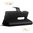 Leather Wallet Case & Card Holder Pouch for Motorola Moto G (3rd Gen) - Black