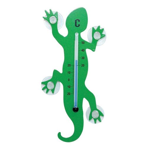 GeckoMometer Indoor & Outdoor Suction Thermometer - Green